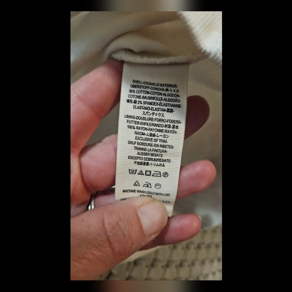 FREE PEOPLE Old School Love Corduroy Pinafore Dress In Cream. Size 2 - Picture 11 of 14